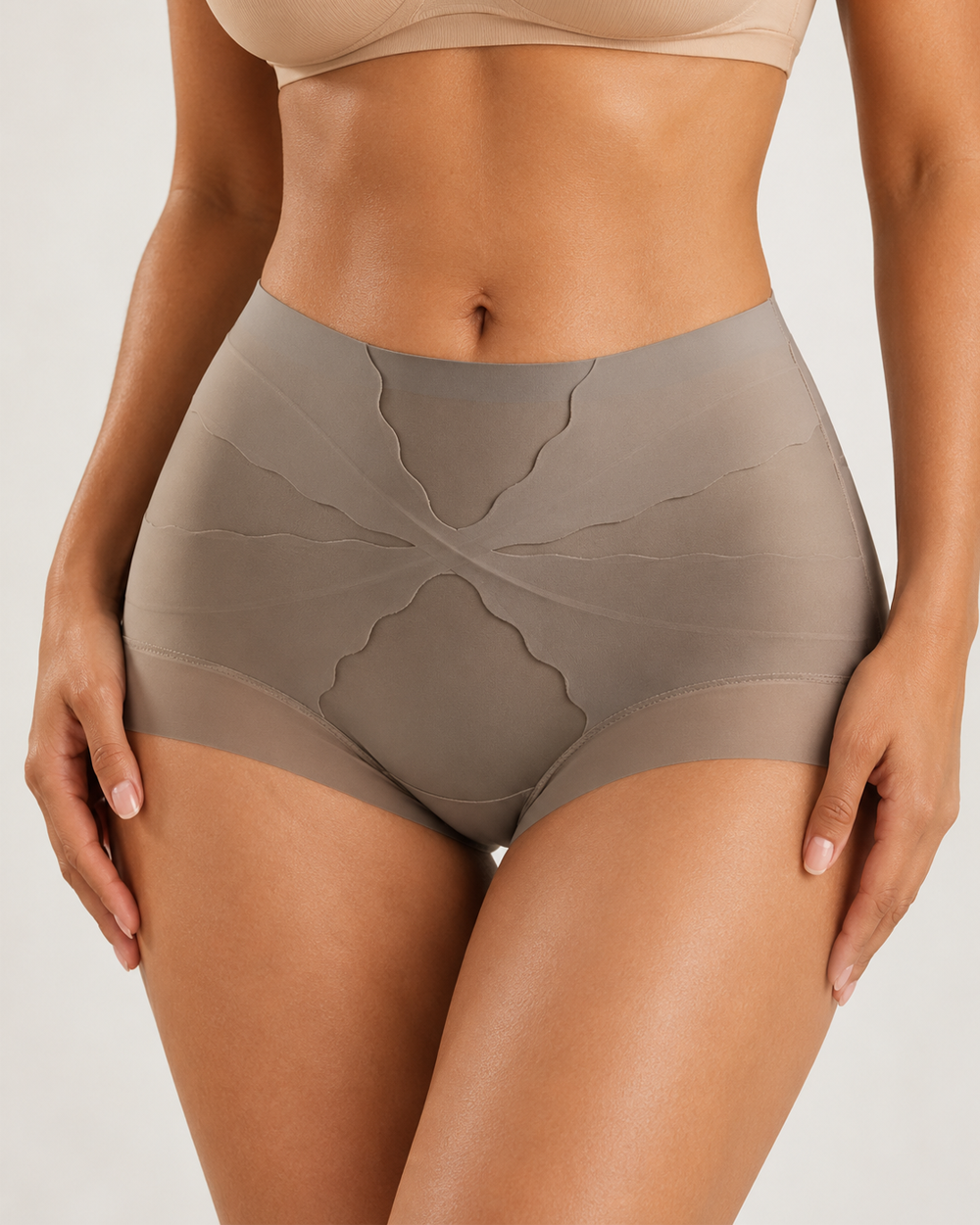 2-Pack High Waist X-Shaped Tummy Control Butt Lifting Shapewear Panties