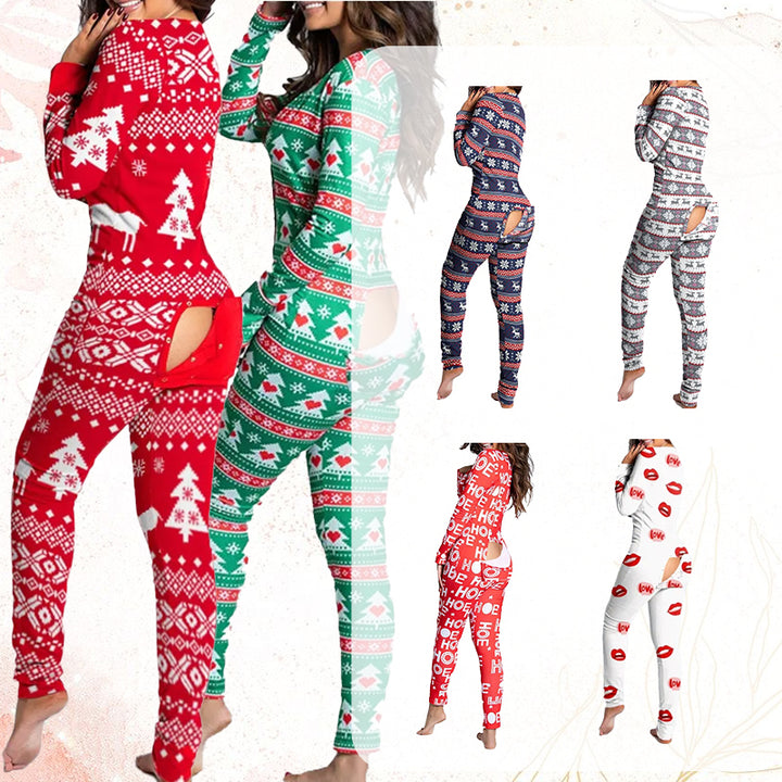 Last 4 hours 58% OFF -🎄Women Button Flap Sexy Jumpsuit 🎁
