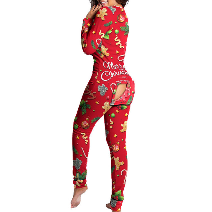 Last 4 hours 58% OFF -🎄Women Button Flap Sexy Jumpsuit 🎁