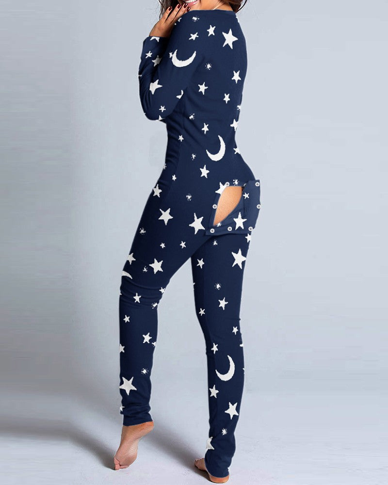 Last 4 hours 58% OFF -🎄Women Button Flap Sexy Jumpsuit 🎁