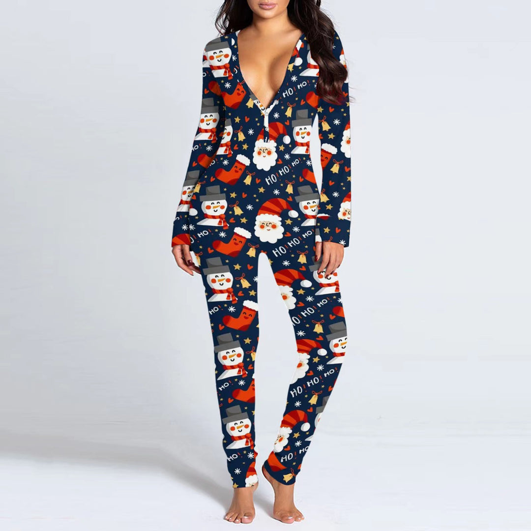 Last 4 hours 58% OFF -🎄Women Button Flap Sexy Jumpsuit 🎁
