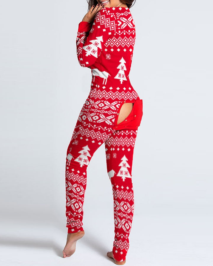 Last 4 hours 58% OFF -🎄Women Button Flap Sexy Jumpsuit 🎁
