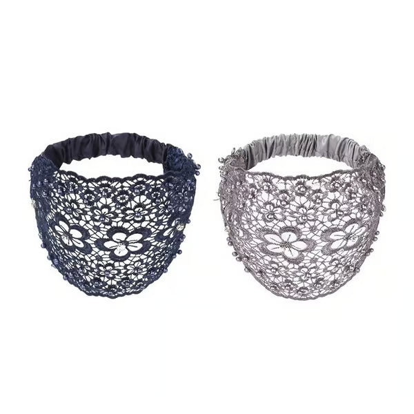 Plum Blossom Hollow Beaded Wide Headband