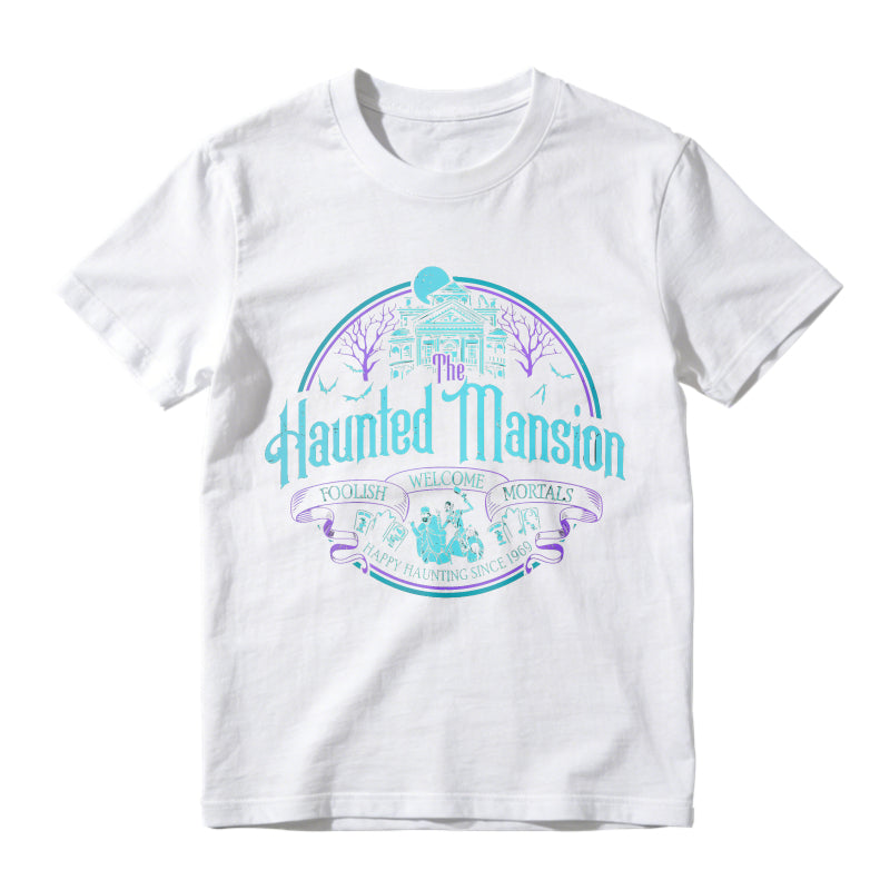 Haunted Mansion Gothic Horror House Ghosts Halloween Unisex Classic T-shirt