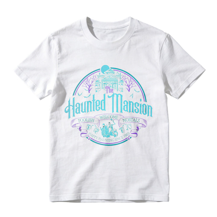 Haunted Mansion Gothic Horror House Ghosts Halloween Unisex Classic T-shirt