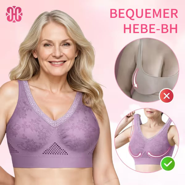 🔥Breathable, non-wired plus-size mesh bra for middle-aged and older women