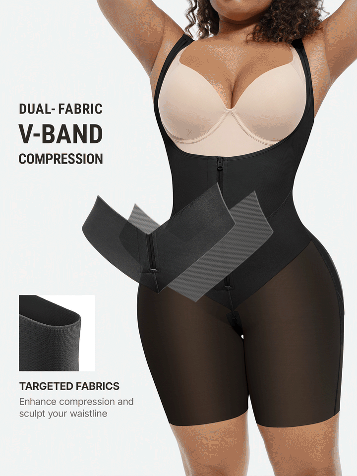 V-Shaped Faja Tummy Control Butt Lift Bodysuit Bundle
