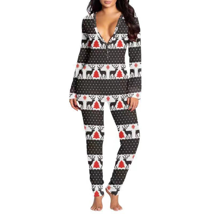 Last 4 hours 58% OFF -🎄Women Button Flap Sexy Jumpsuit 🎁