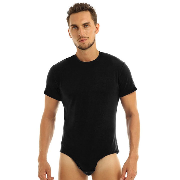 Mens Button Crotch Bodysuit