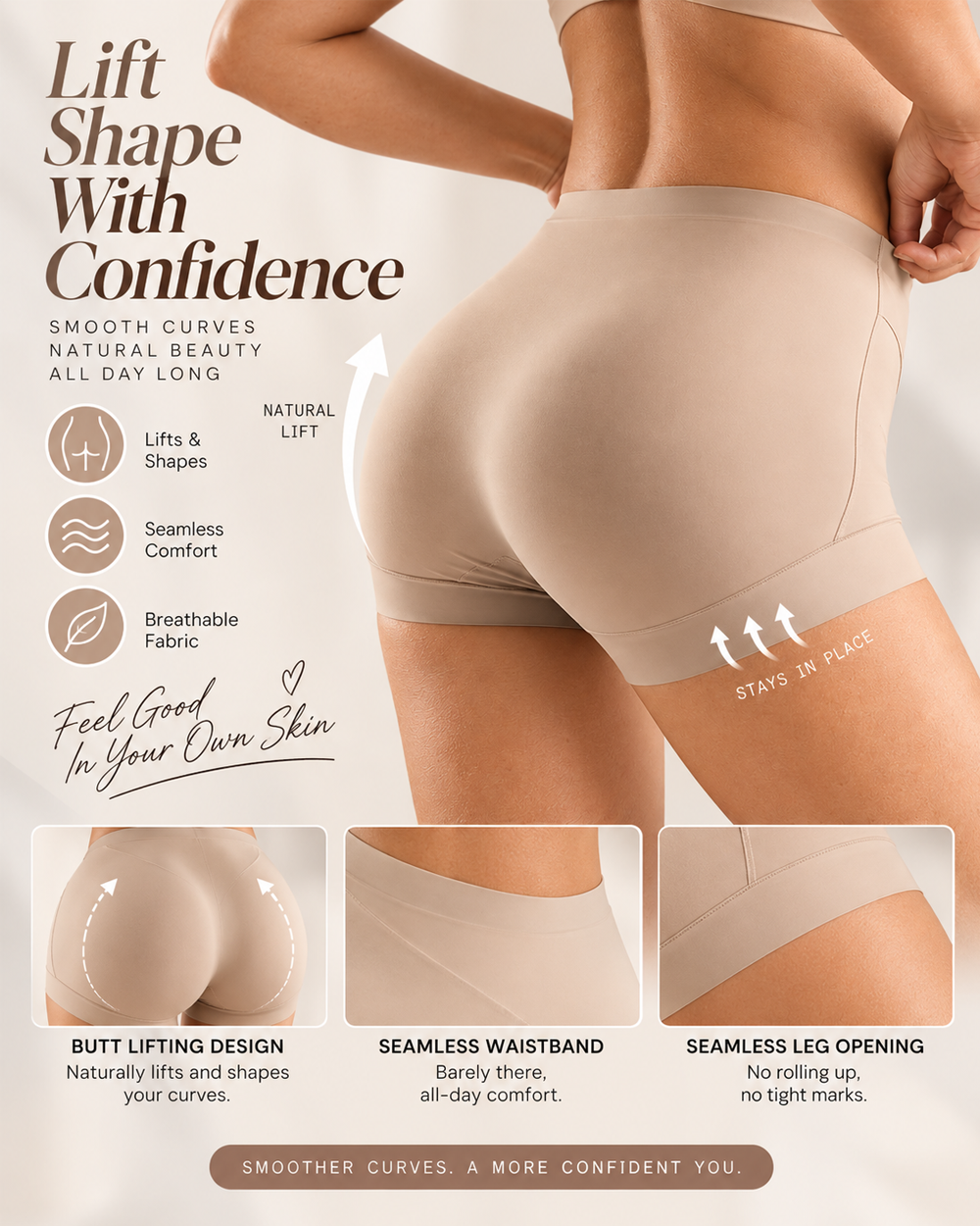 2-Pack High Waist X-Shaped Tummy Control Butt Lifting Shapewear Panties