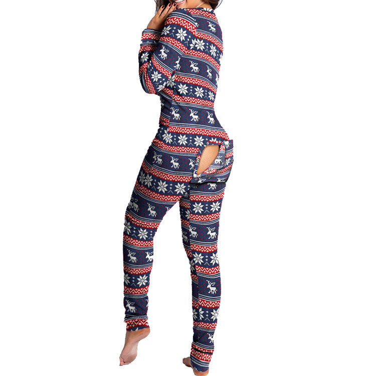Last 4 hours 58% OFF -🎄Women Button Flap Sexy Jumpsuit 🎁