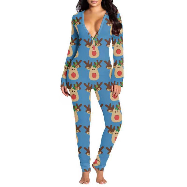 Last 4 hours 58% OFF -🎄Women Button Flap Sexy Jumpsuit 🎁