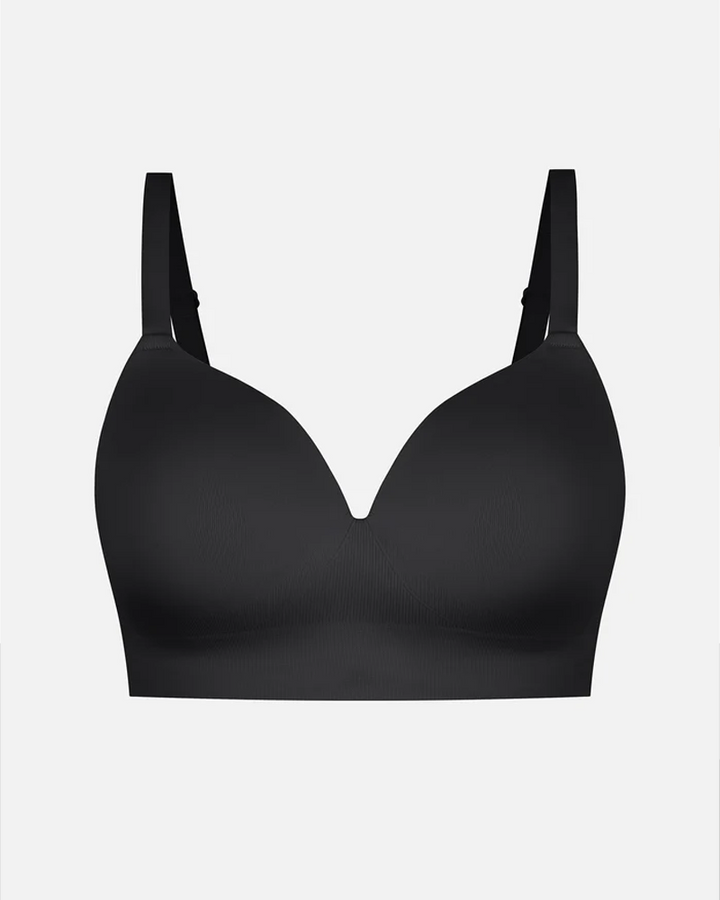 Women's Solid Color No-Wire Push-Up Seamless Comfortable Full Cup Bra