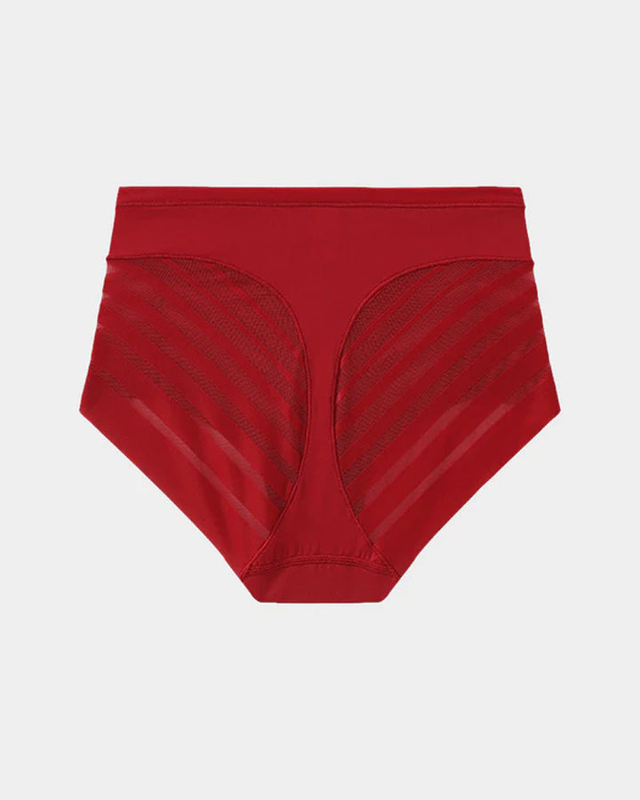 Women's High Elastic Seamless Tummy-Control Butt Lift Mesh Splicing Panties