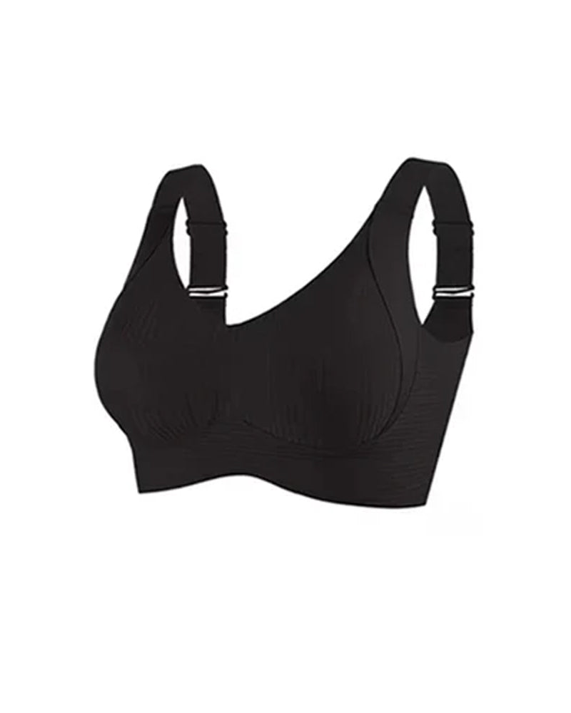 Women's Solid Color Four-Row Adjustable Wire-Free Comfortable bra