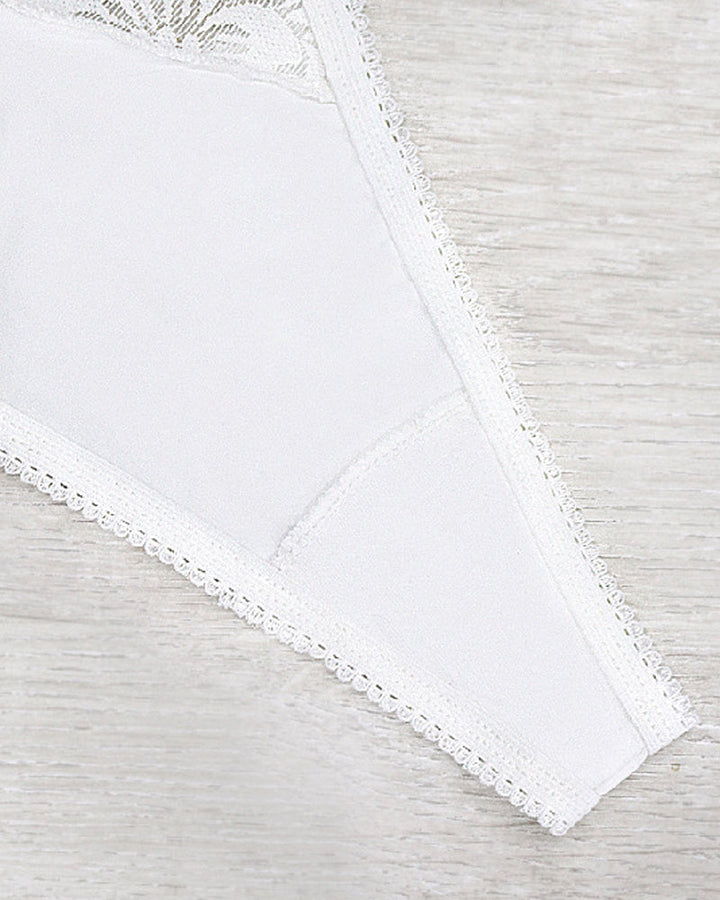 Sexy Lace Flower Stretch Thong