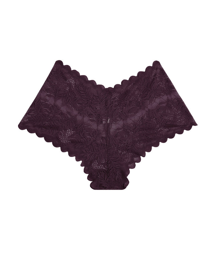 Women's Cotton Bottom Semi-Transparent Seamless Soft Lace Panties