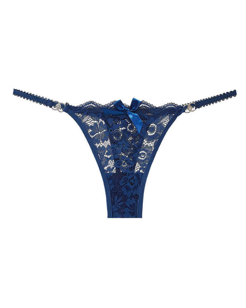 Women's Sexy Floral Lace Translucent Thong