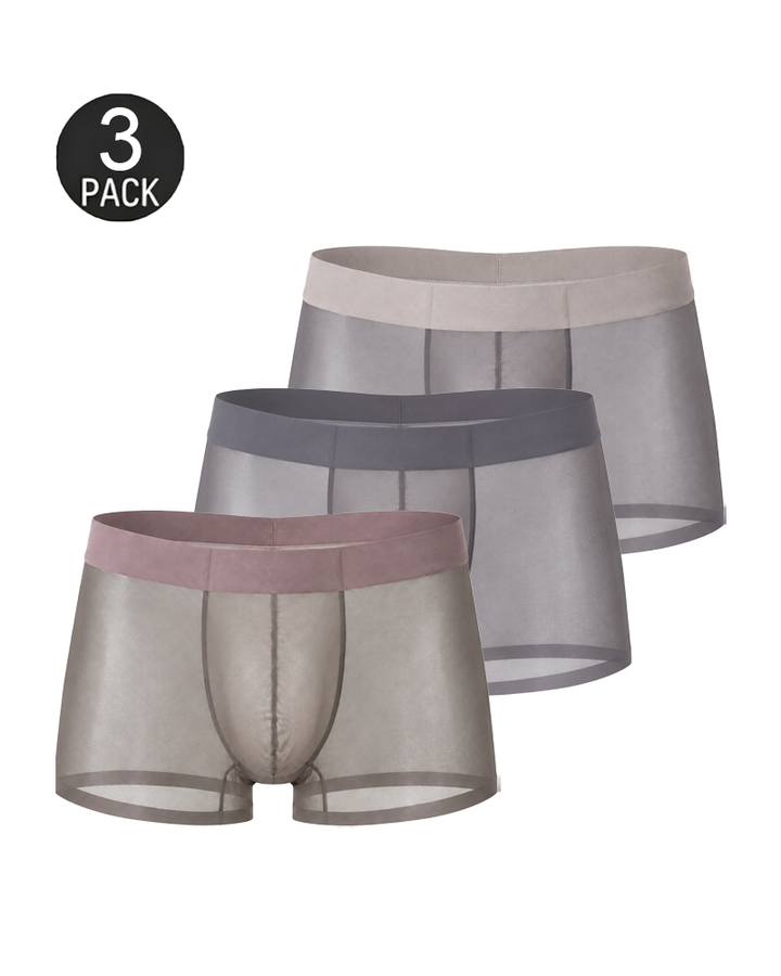 Men’s 20D Ultra-thin Ice Silk Quick-dry Boxer Briefs