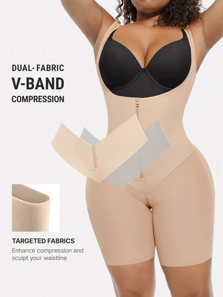V-Shaped Faja Tummy Control Butt Lift Bodysuit Bundle
