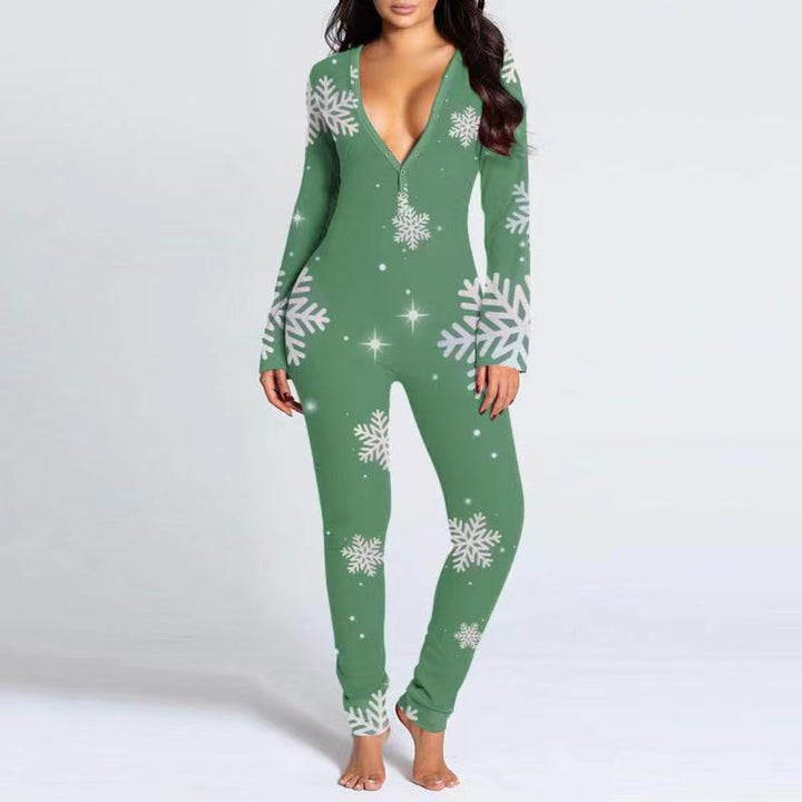Last 4 hours 58% OFF -🎄Women Button Flap Sexy Jumpsuit 🎁