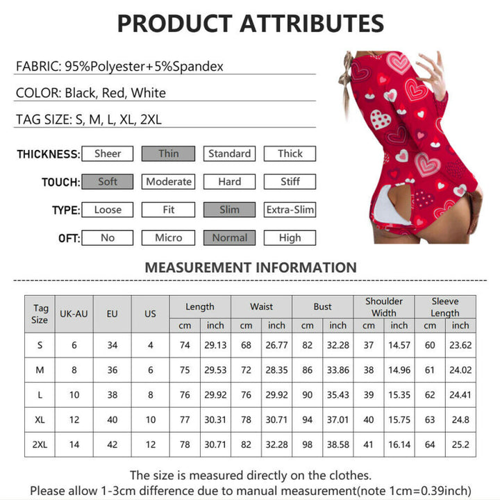 Sexy Women Jumpsuits Pajamas Ladies Back Butt Bum Open Button Flap Sexy Pyjamas