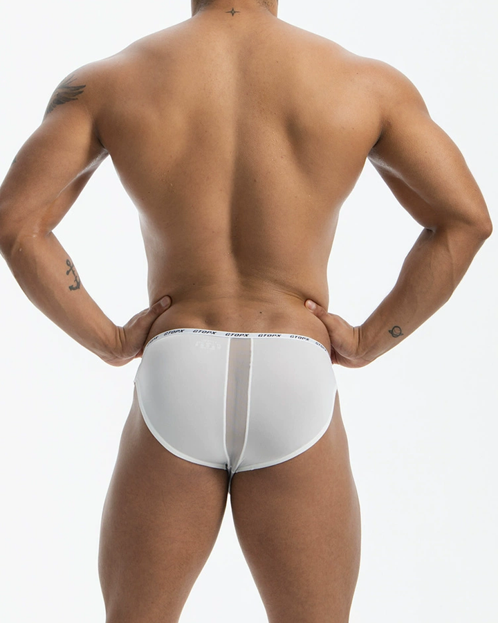 2-Pack Men's Low-Rise Mesh Panel Briefs