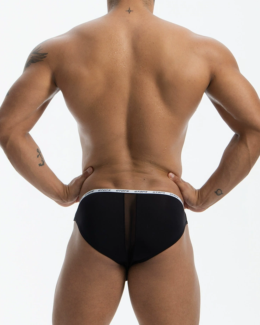 2-Pack Men's Low-Rise Mesh Panel Briefs