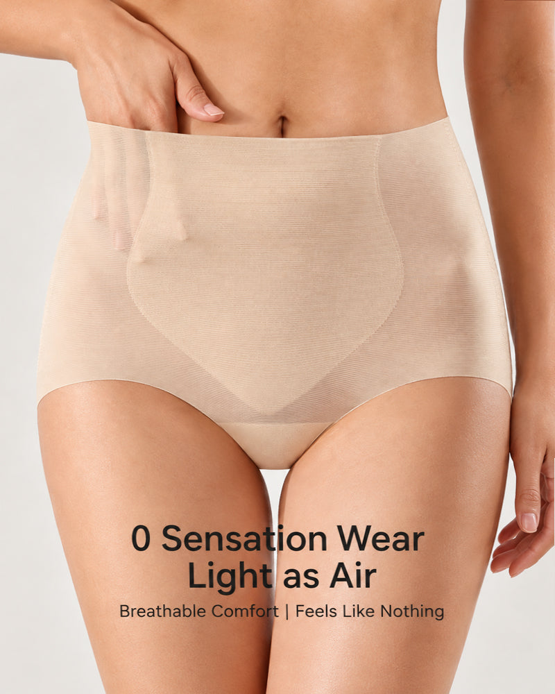 4-Pack Ultra-Thin Seamless High-Waist Breathable Comfort Panties