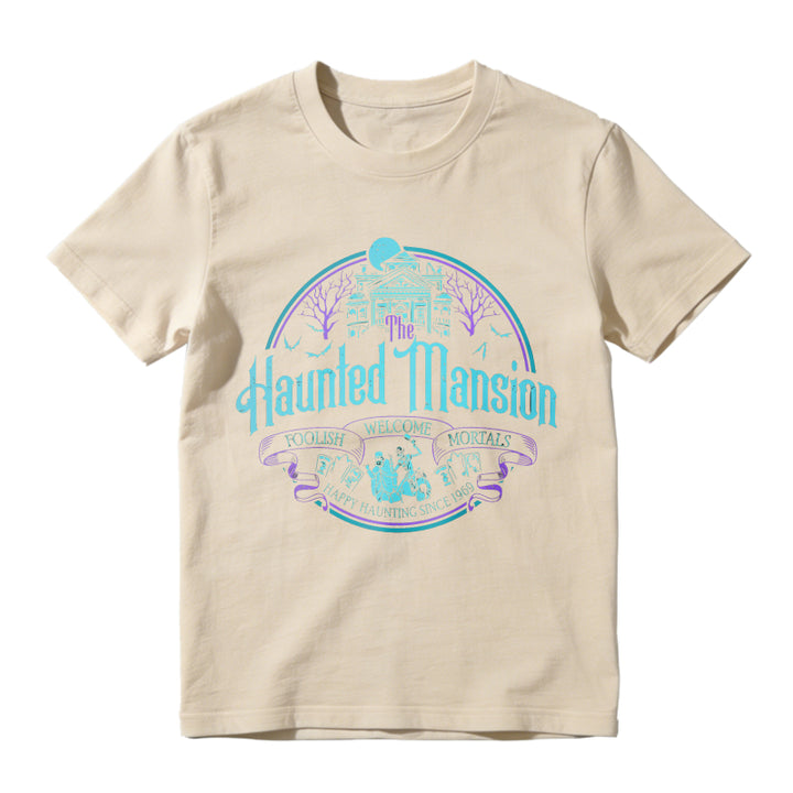 Haunted Mansion Gothic Horror House Ghosts Halloween Unisex Classic T-shirt