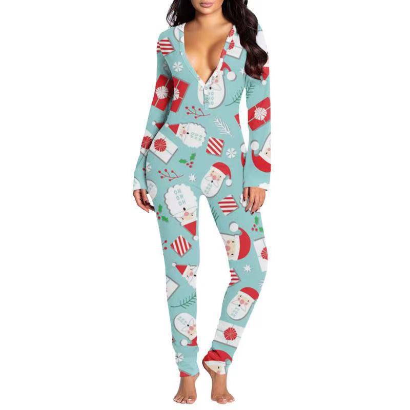 Last 4 hours 58% OFF -🎄Women Button Flap Sexy Jumpsuit 🎁