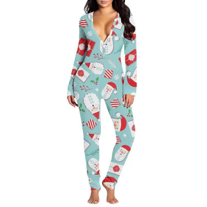 Last 4 hours 58% OFF -🎄Women Button Flap Sexy Jumpsuit 🎁