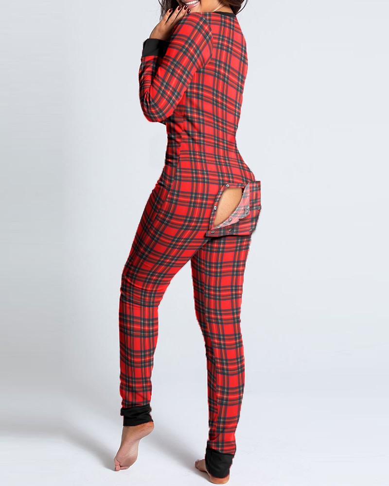 Last 4 hours 58% OFF -🎄Women Button Flap Sexy Jumpsuit 🎁