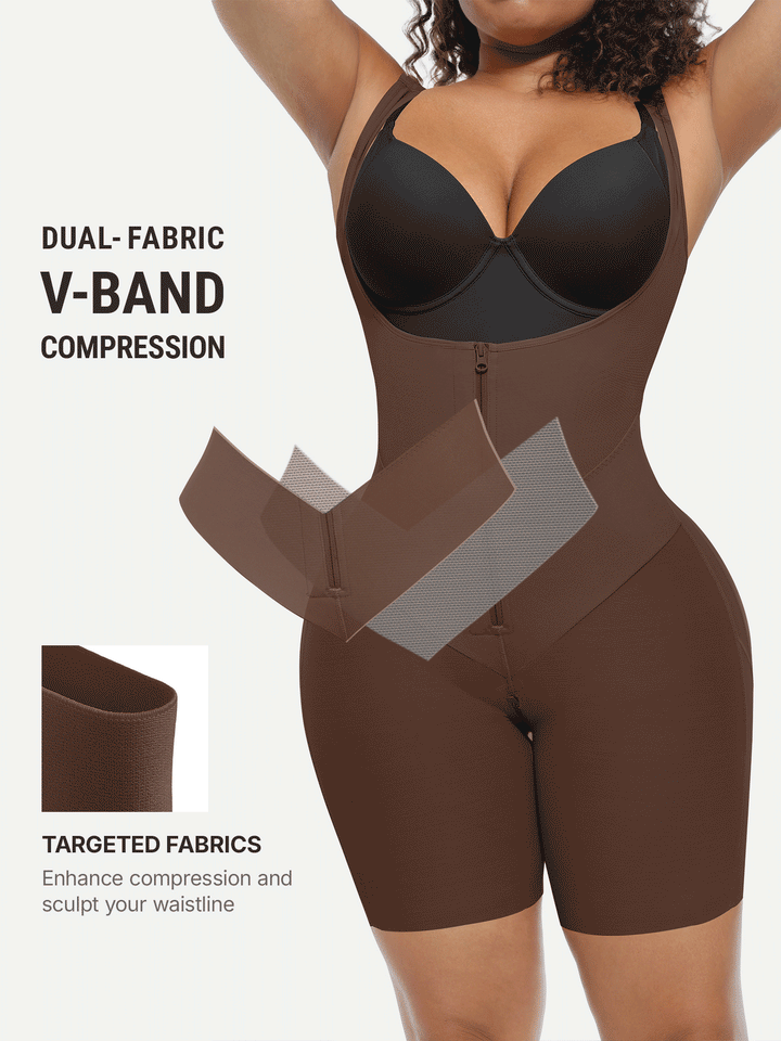 V-Shaped Faja Tummy Control Butt Lift Bodysuit Bundle