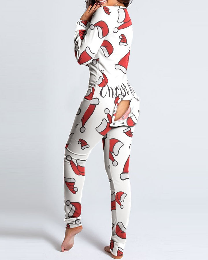 Last 4 hours 58% OFF -🎄Women Button Flap Sexy Jumpsuit 🎁