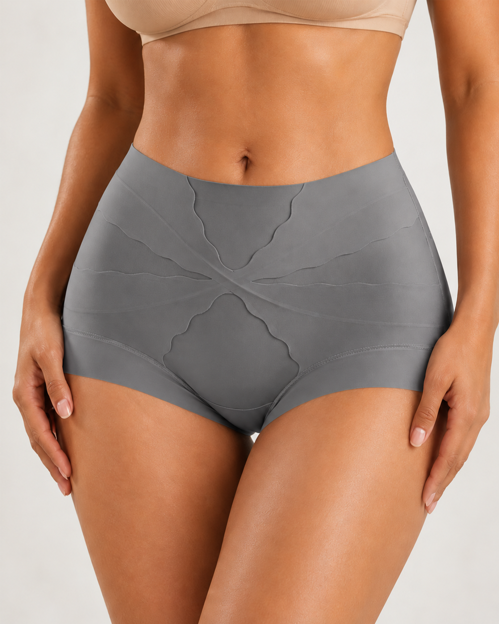 2-Pack High Waist X-Shaped Tummy Control Butt Lifting Shapewear Panties
