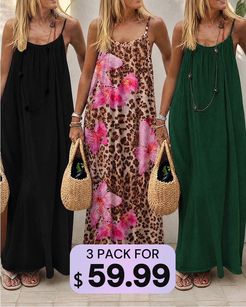 Backless Cami Dress Multipack