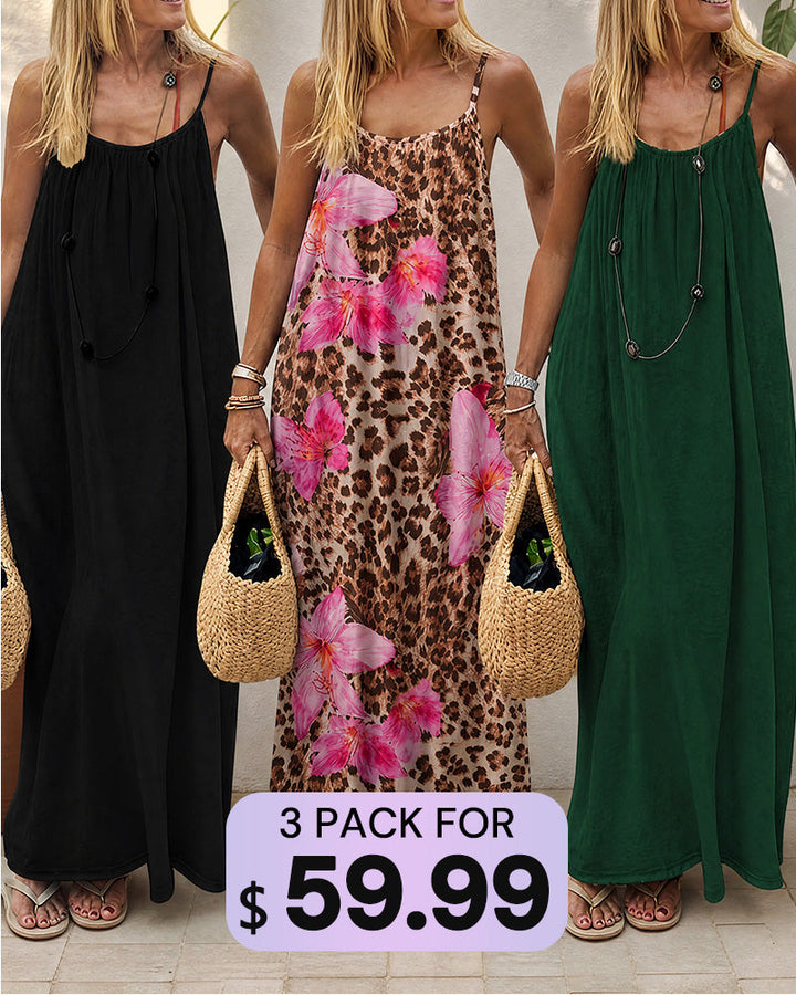 Backless Cami Dress Multipack