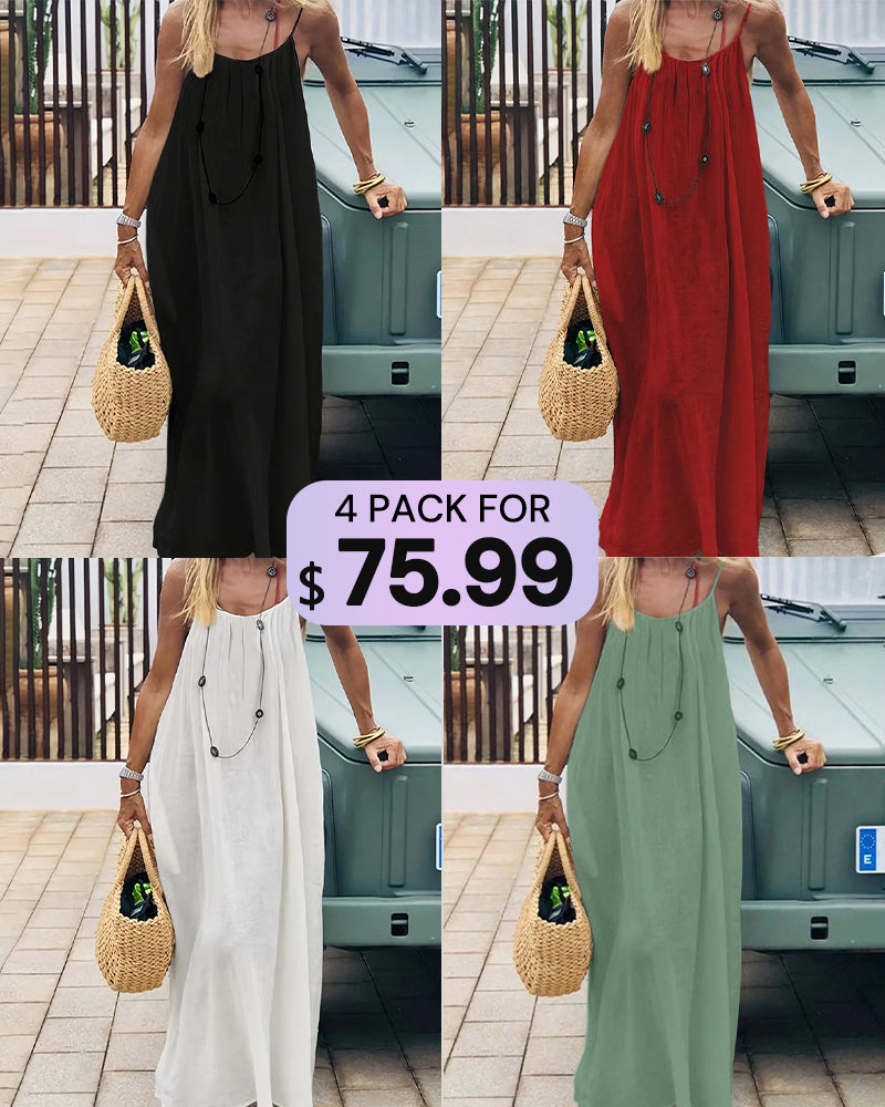 Backless Cami Dress Multipack