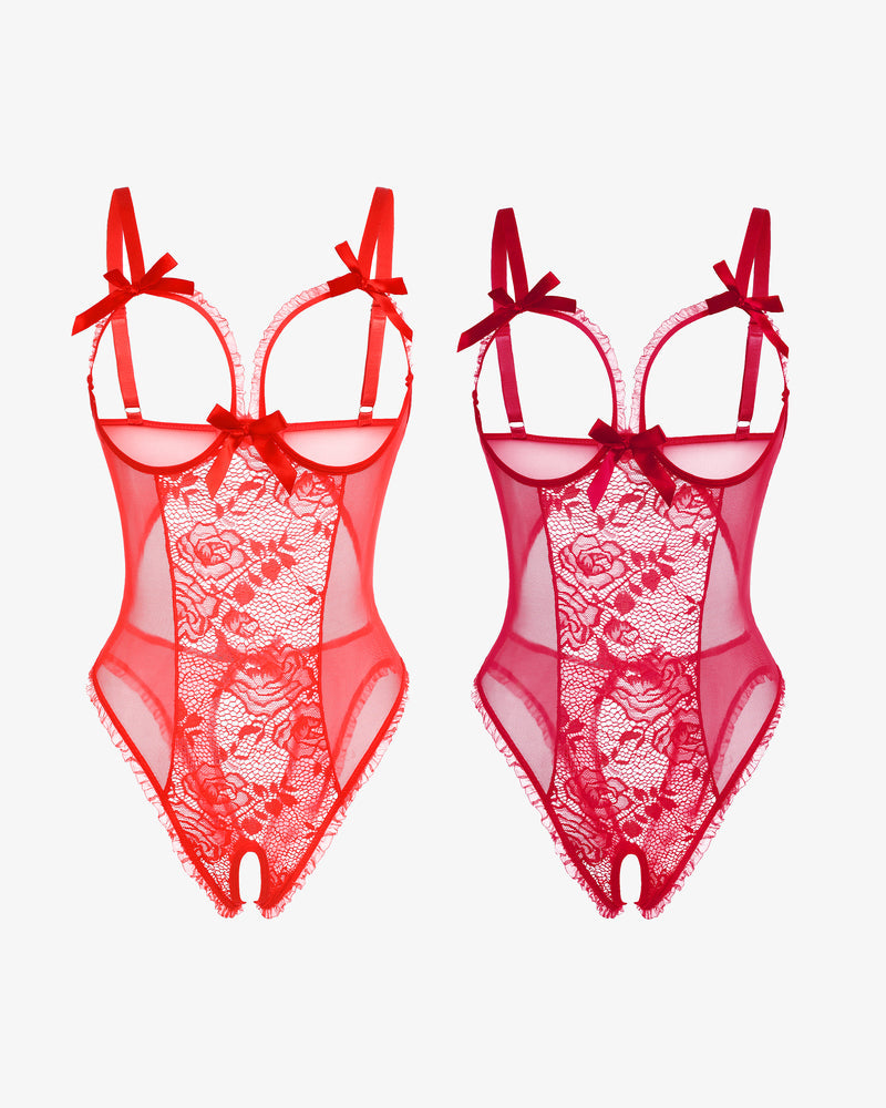 2Packs Sets Lace Mini Bodysuit