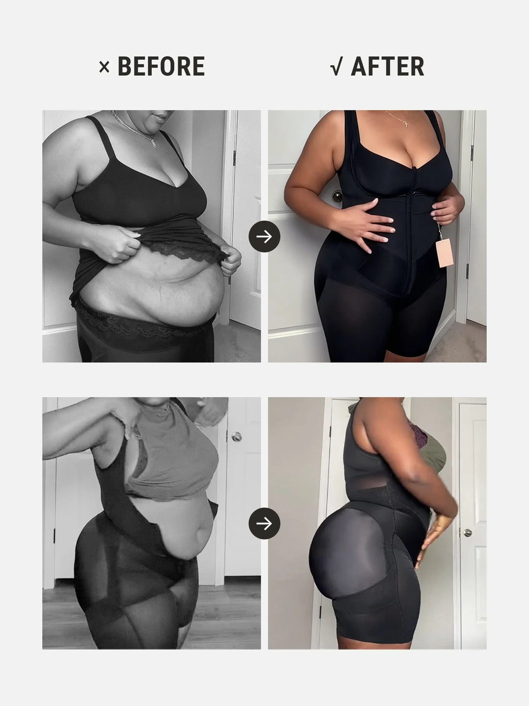 V-Shaped Faja Tummy Control Butt Lift Bodysuit Bundle