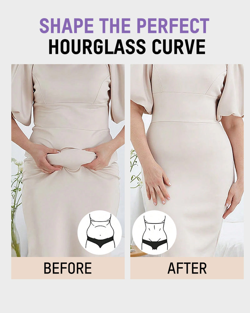 PowerMesh Double-Layer Open Bust Full Body Shaper