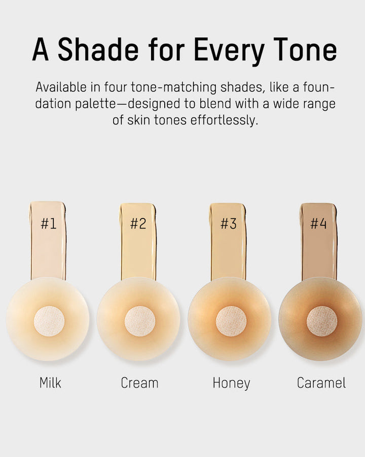 Seamless Non-Adhesive Nip Covers(2 Pairs)