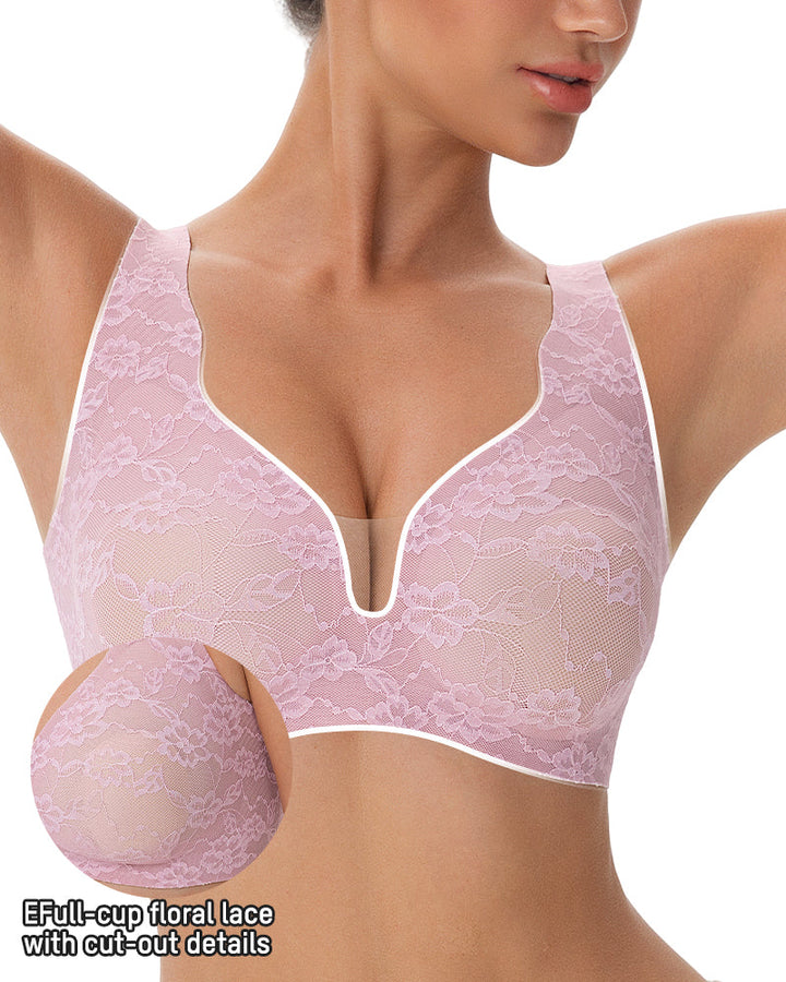Wireless Lace Full Coverage Minimizing Bra