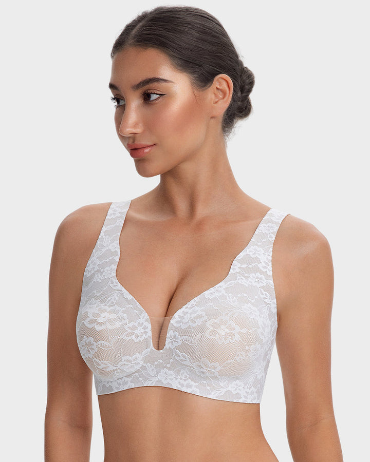Wireless Lace Full Coverage Minimizing Bra
