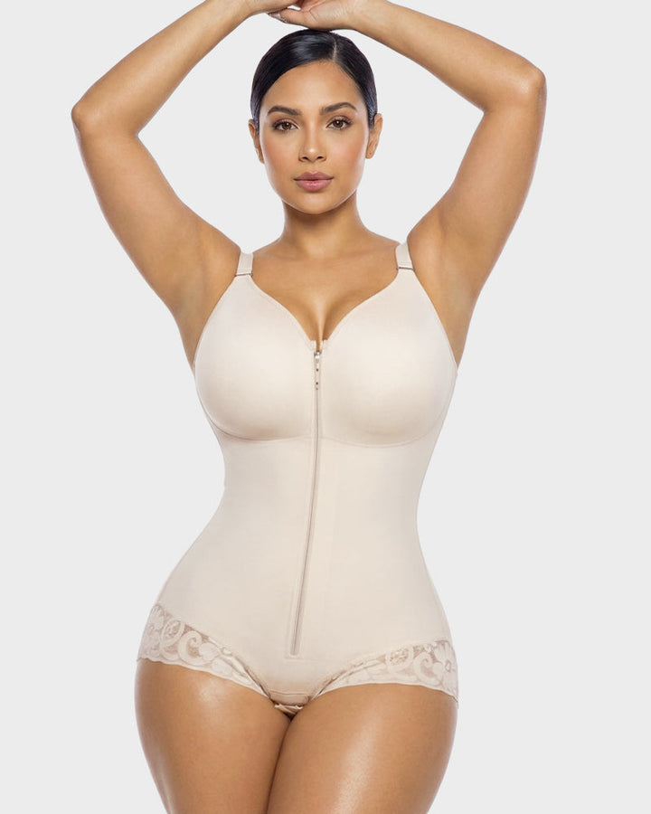 Zip Up Sculpting Bodysuit