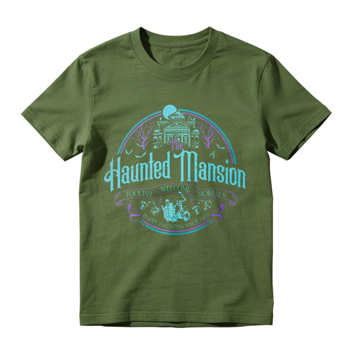 Haunted Mansion Gothic Horror House Ghosts Halloween Unisex Classic T-shirt