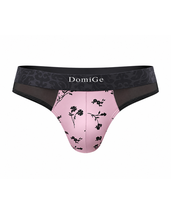 2-Pack Sexy Men's Printed Mesh Low-Rise Thongs