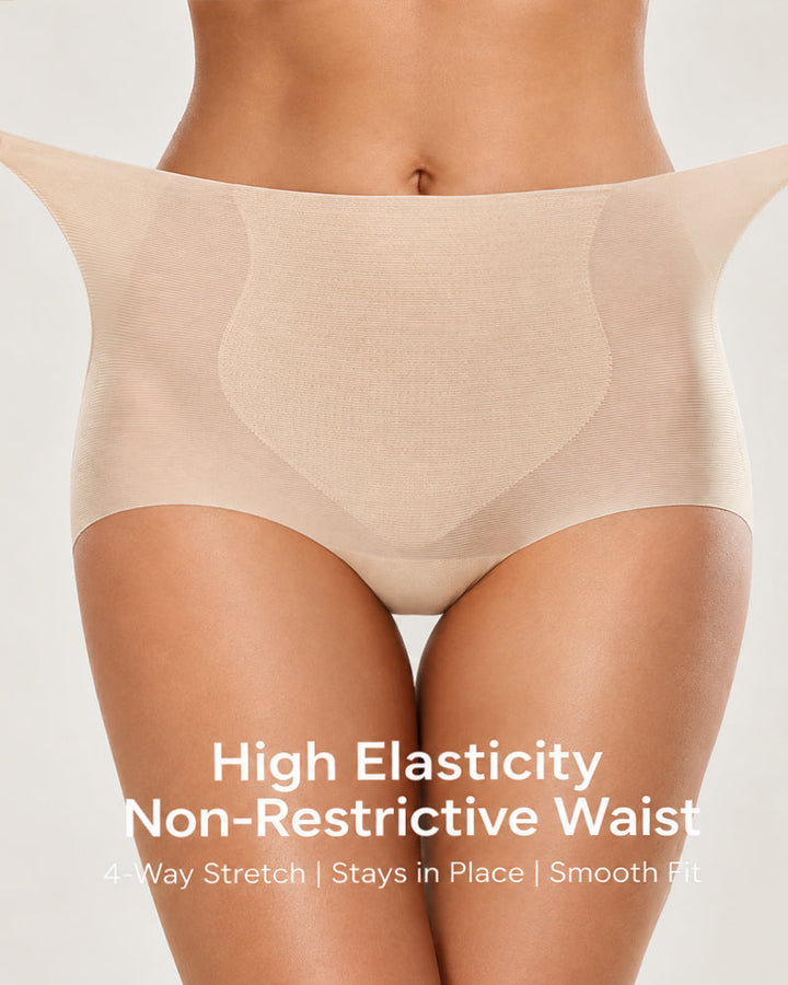 4-Pack Ultra-Thin Seamless High-Waist Breathable Comfort Panties