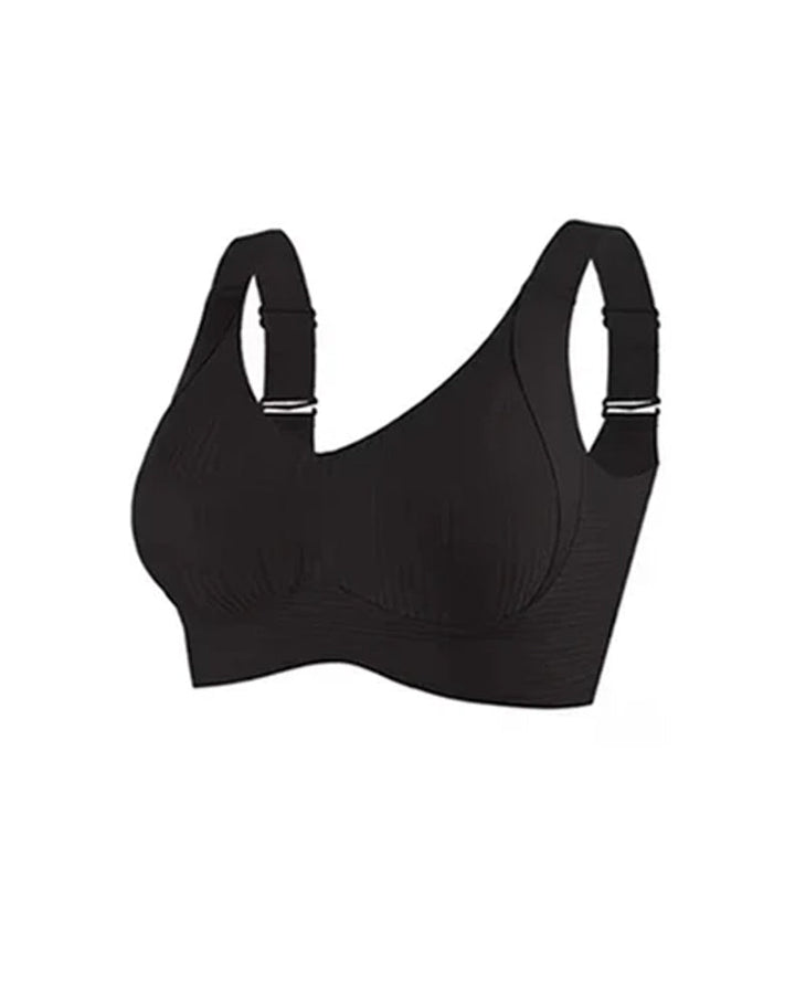 Women's Solid Color Four Rows Adjustable Wireless Bras
